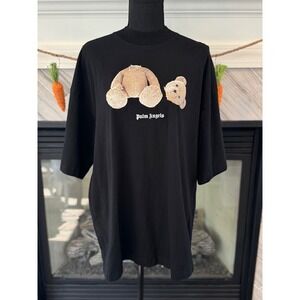 Palm Angels Graphic‎ Print Tee Oversized Fit Relaxed Black Top Medium
